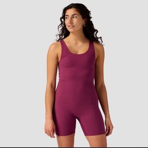 Stoic Women’s Bike Short‎ One-Piece in Amaranth/Purple Size Medium